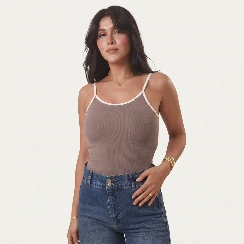 Contrast Contour Bodysuit