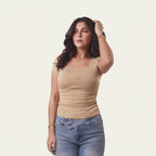 T-Shirt Col Carre